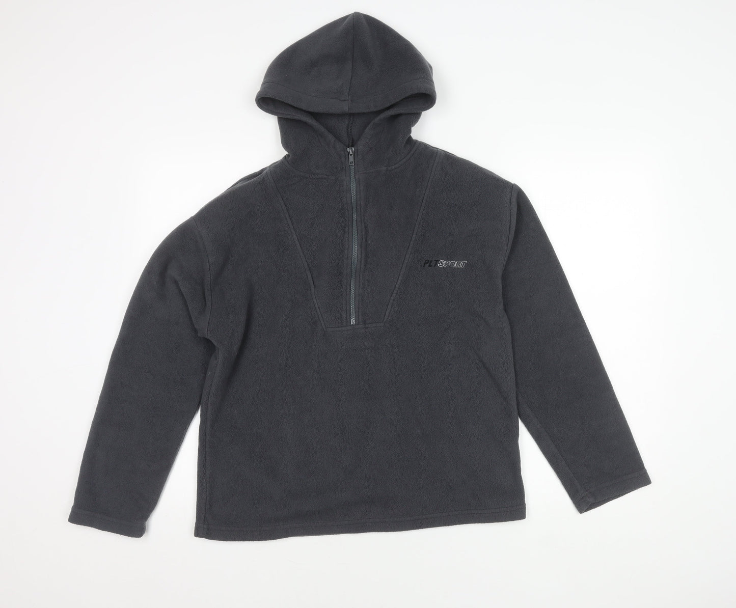 PrettyLittleThing Women's Grey Hoodie, Size 6, Stylish & Warm