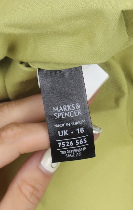 Marks & Spencer Women’s Green Basic Jacket Size 16