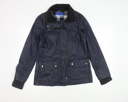 Womens UK Size 8 NEXT Blue Quilted Coat
