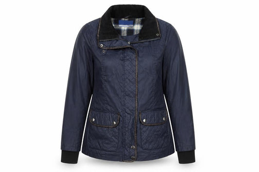 Womens UK Size 8 NEXT Blue Quilted Coat