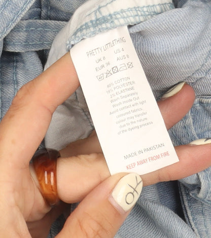 PrettyLittleThing Women's Blue Denim Jeans UK 8