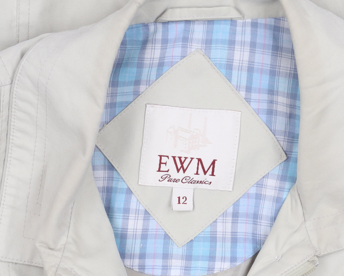 Womens UK Size 12 EWM Beige Basic Jacket