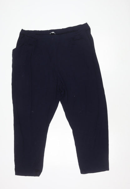 Womens UK Size 22 M&Co   Blue Trousers
