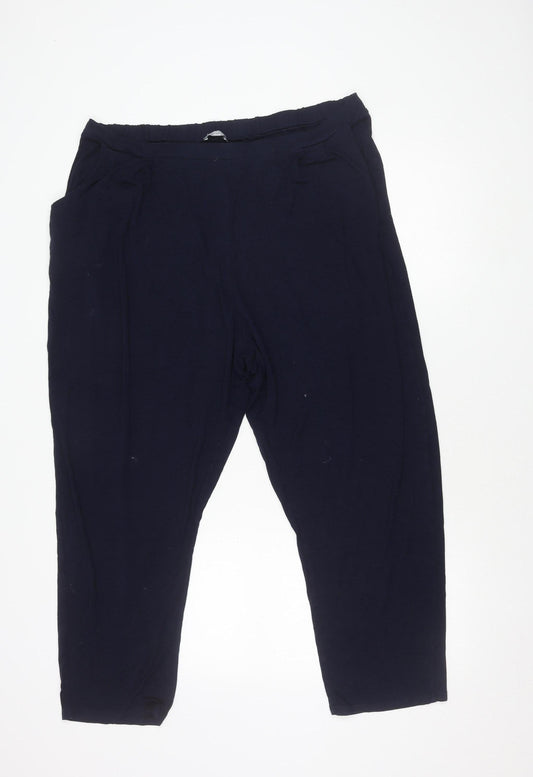Womens UK Size 22 M&Co   Blue Trousers