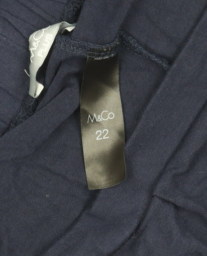 Womens UK Size 22 M&Co   Blue Trousers