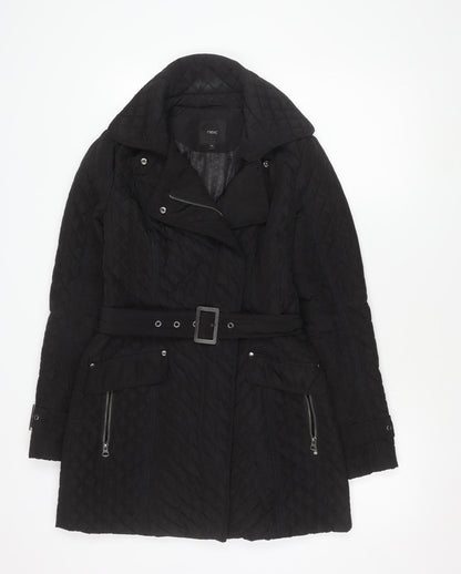 Mens UK Size 8 NEXT Black Quilted Coat