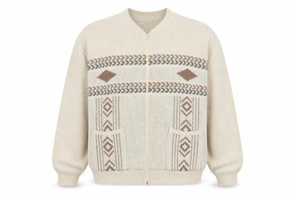 Mens UK Size XL Premier Man Beige Full Zip Jumper