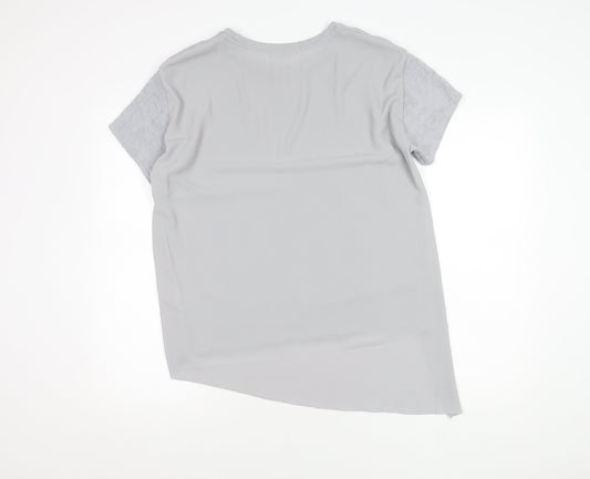 Womens UK Size 12 Zara Grey  T-Shirt