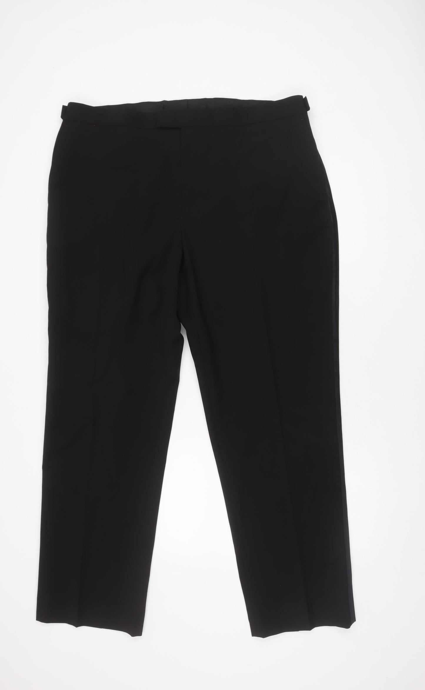 1860 Men's Black Dress Pants, Size 42, Formal Wear