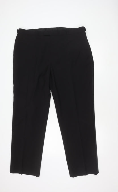 1860 Men's Black Dress Pants, Size 42, Formal Wear