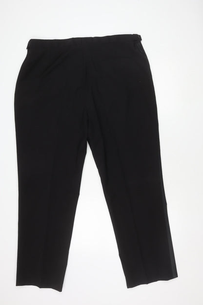 1860 Men's Black Dress Pants, Size 42, Formal Wear