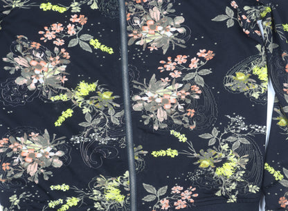 Esmara Women's Floral Bomber Jacket Black Size 12