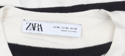 Womens UK Size XL Zara Black Pullover Jumper