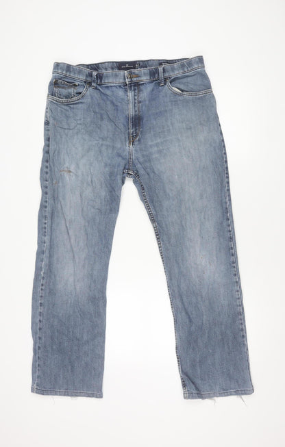 Marks and Spencer Men's Blue Straight Jeans 38W