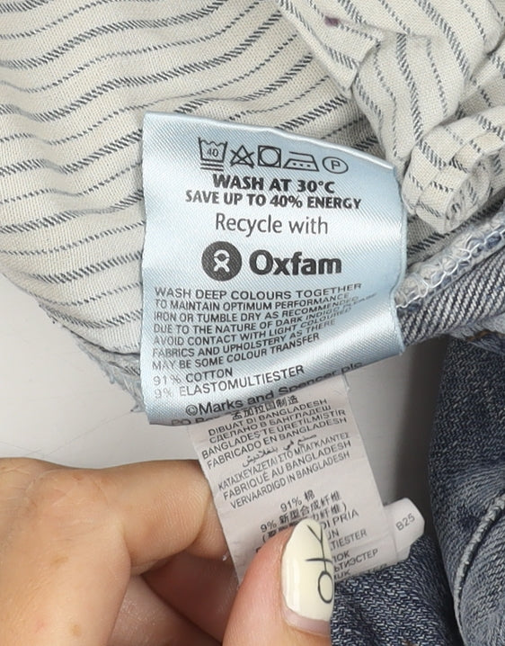 Marks and Spencer Men's Blue Straight Jeans 38W