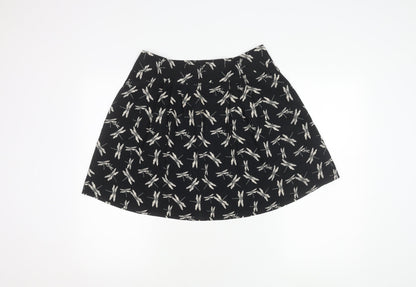 Next Women's Black A-Line Short Skirt, Size 12, New