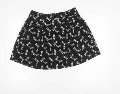 Next Women's Black A-Line Short Skirt, Size 12, New