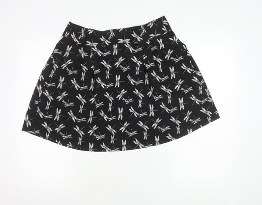 Next Women's Black A-Line Short Skirt, Size 12, New
