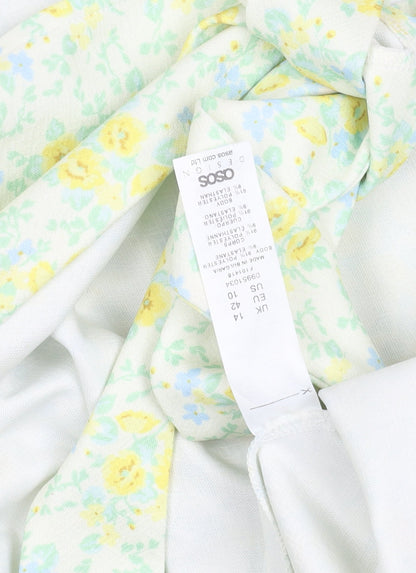 Womens UK Size 14 ASOS DESIGN Multicoloured Wrap