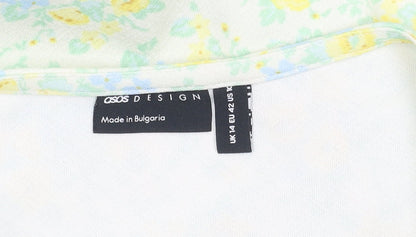 Womens UK Size 14 ASOS DESIGN Multicoloured Wrap