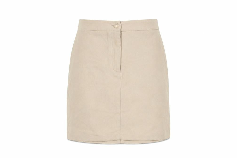 Monki Women's Beige Short Pencil Skirt Size 4