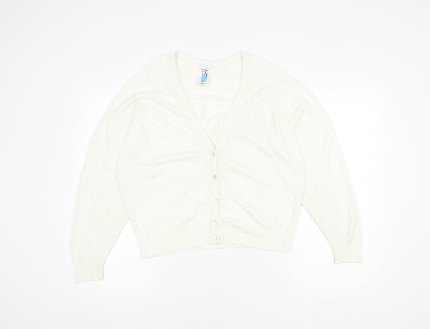 St Michael Women's White Cardigan Size 14