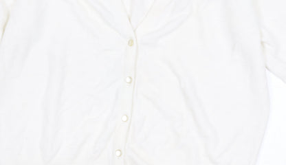 St Michael Women's White Cardigan Size 14