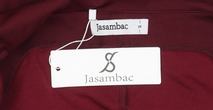 Jasambac Women's Red Off Shoulder Tunic Sleeveless S