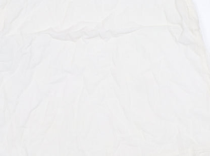 Esprit Women's White Cotton Slip Dress - Size 8