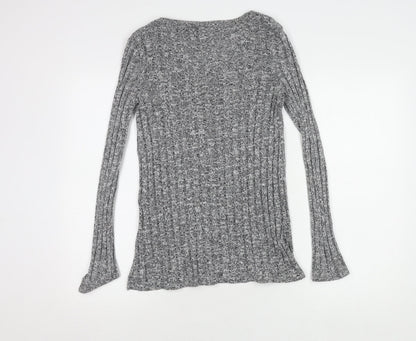 Womens UK Size 12 Topshop Grey Pullover Jumper