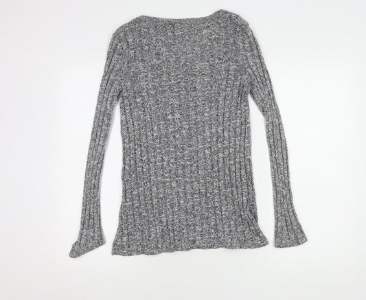 Womens UK Size 12 Topshop Grey Pullover Jumper