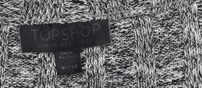 Womens UK Size 12 Topshop Grey Pullover Jumper