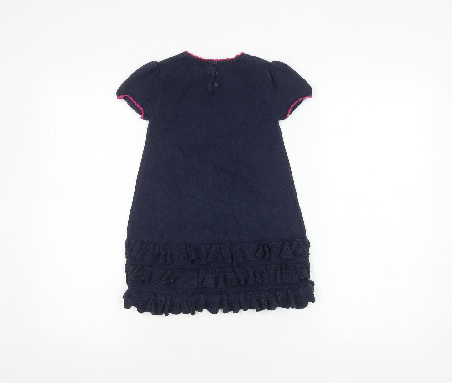 Shrinking Violet Blue Floral Dress, Girls 3-4Y, Cotton Blend