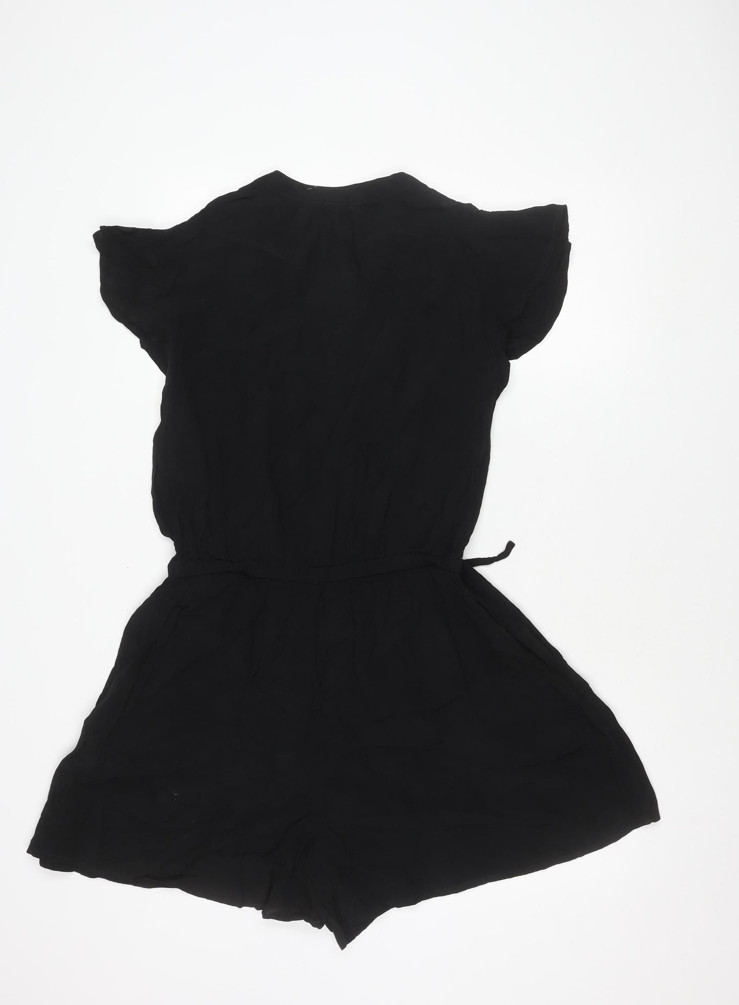 GAP Women's Black Viscose Playsuit M - Casual Summer Style