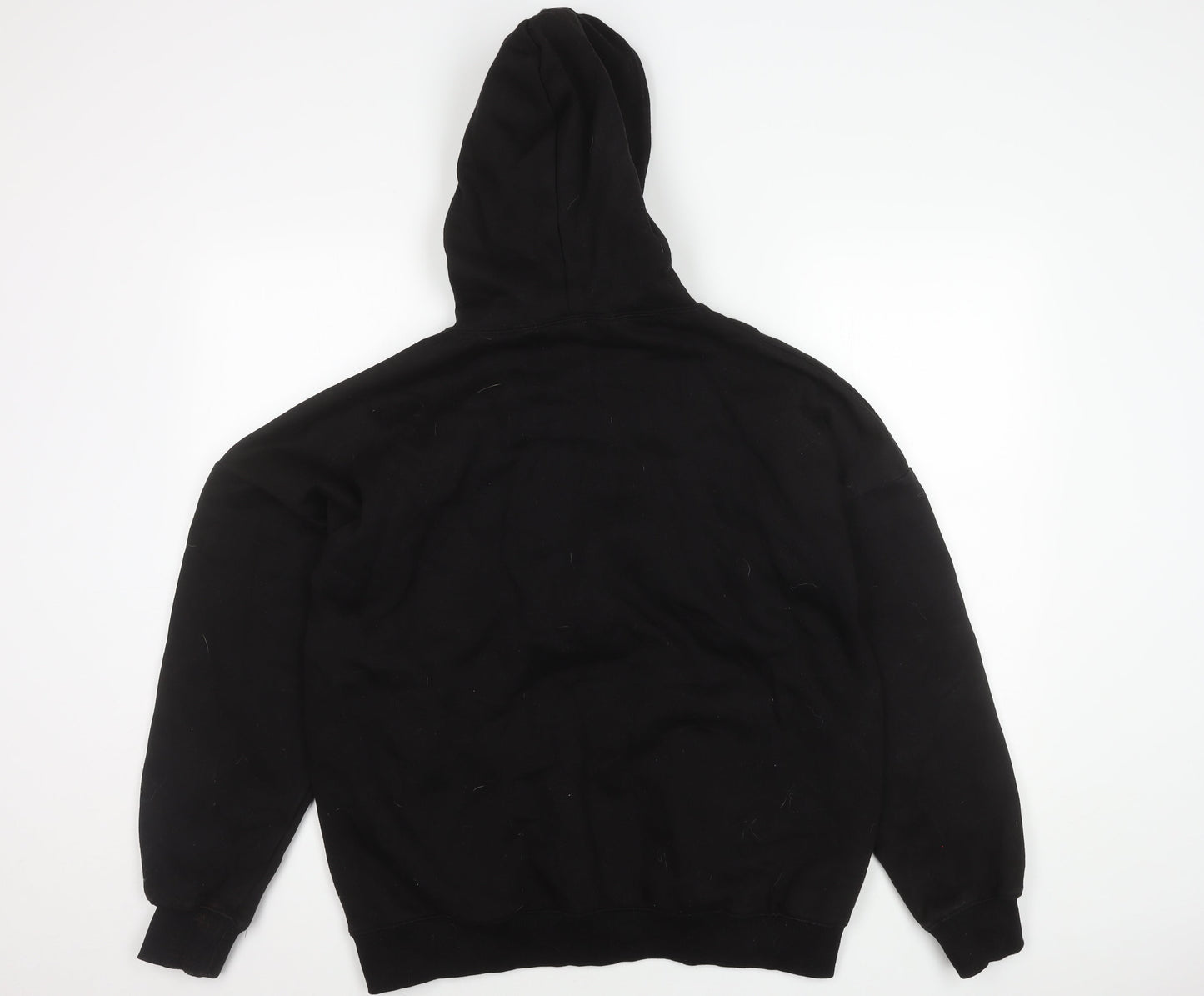 Rising Black Pullover Hoodie Unisex S Fleece Logo