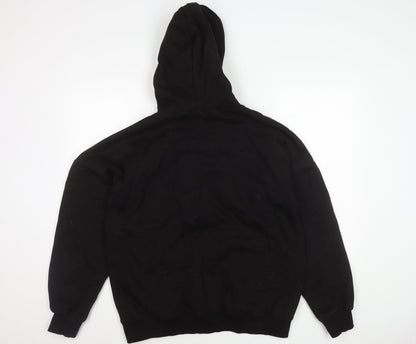 Rising Black Pullover Hoodie Unisex S Fleece Logo