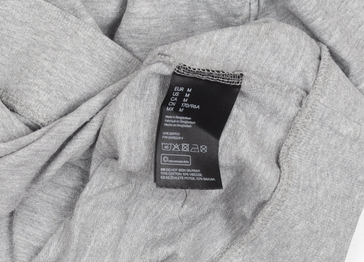 Unisex Adults UK Size 12 H&M Grey  T-Shirt