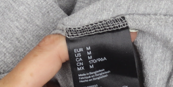 Unisex Adults UK Size 12 H&M Grey  T-Shirt