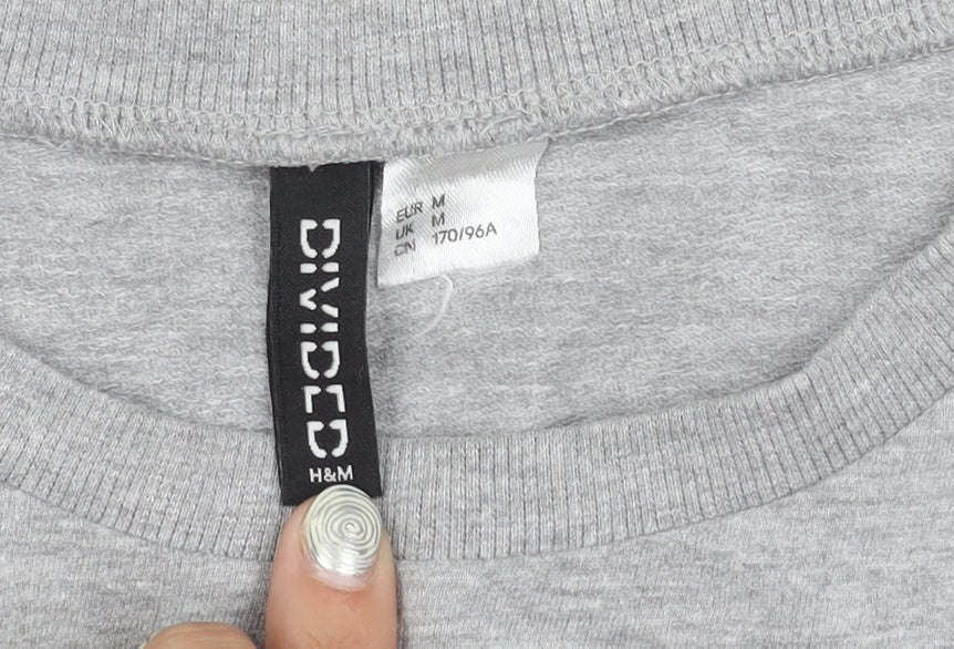 Unisex Adults UK Size 12 H&M Grey  T-Shirt