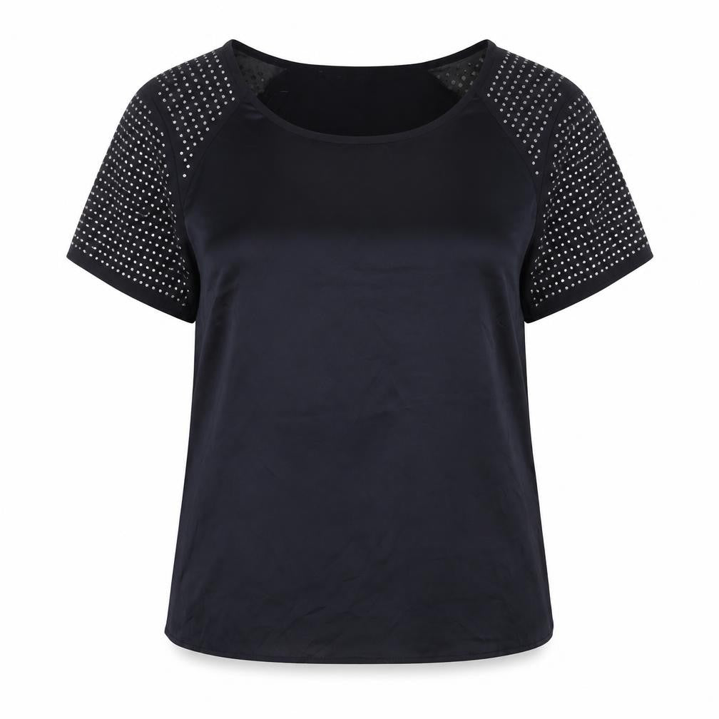 Womens UK Size 12 Dorothy Perkins Black Basic Blouse