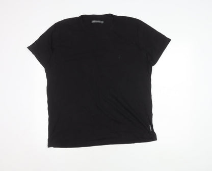 Mens UK Size 2XL French Connection Black  T-Shirt