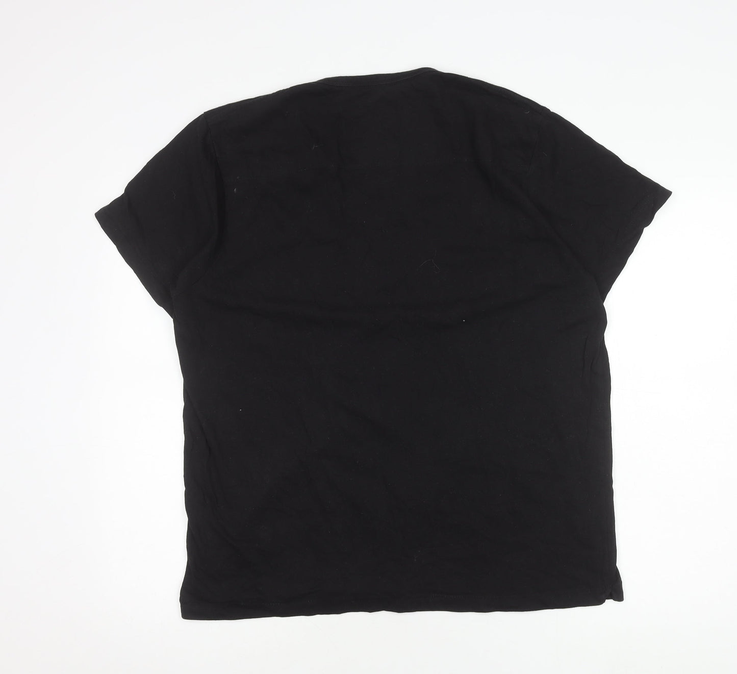 Mens UK Size 2XL French Connection Black  T-Shirt