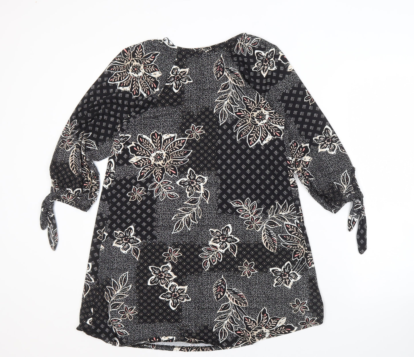 Womens UK Size 12 The Collection Debenhams Black Basic Blouse