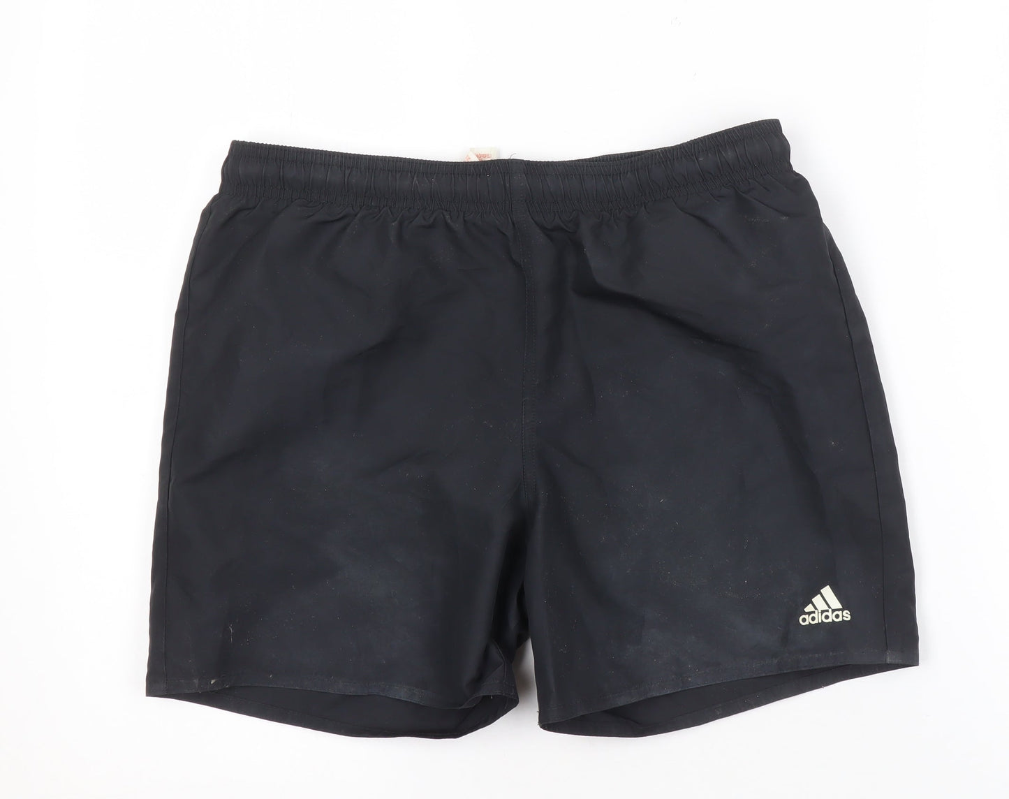 Adidas Black Unisex Kids Athletic Shorts 13-14 Years