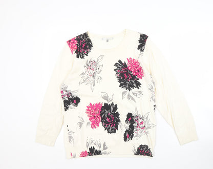 Womens UK Size L Lakeland Multicoloured Pullover Jumper