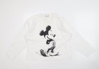 Unisex Adults UK Size M Disney White  T-Shirt