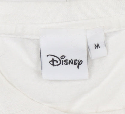 Unisex Adults UK Size M Disney White  T-Shirt