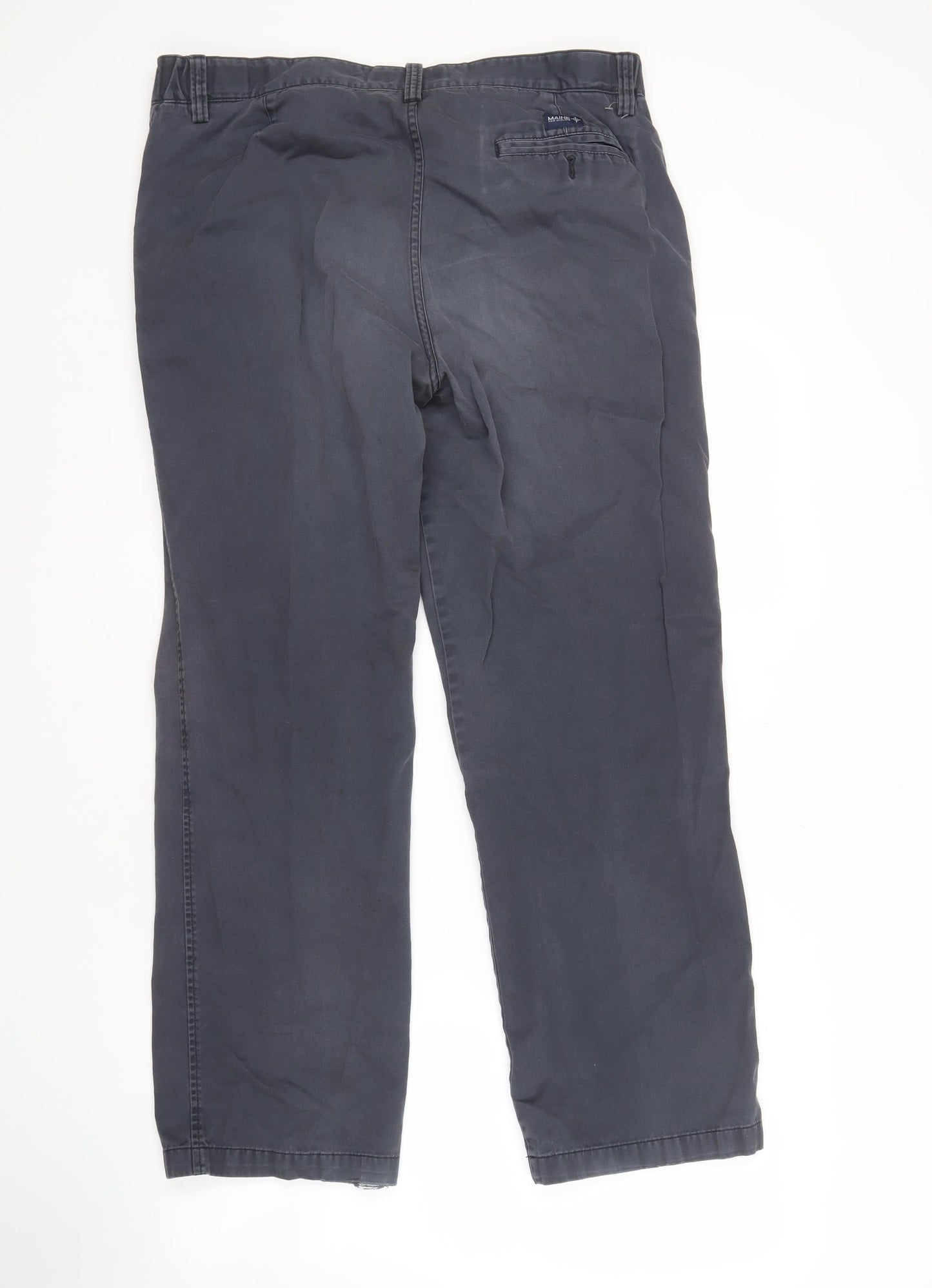 Maine New England Men's Blue Chino Trousers - Size 38 R