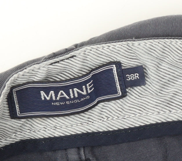 Maine New England Men's Blue Chino Trousers - Size 38 R