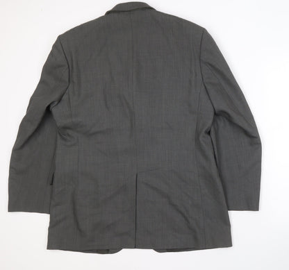 Mens UK Size 42 Jeff Banks Regular Grey Suit Jacket